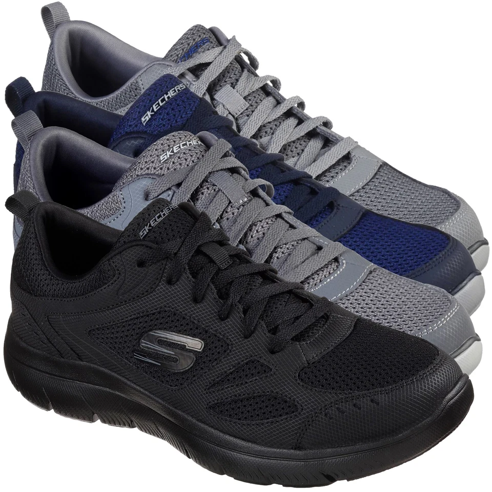 Mens Skechers Summits South Rim Sport Gym Walking Lace Up Trainers Sizes 6 to 13