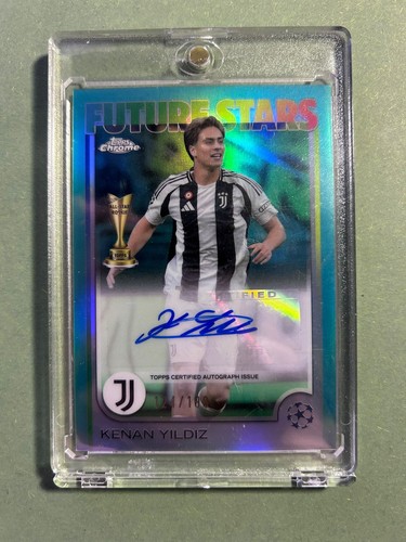 Kenan Yildiz Future Stars topps Chrome 24/25 auto 124/199
