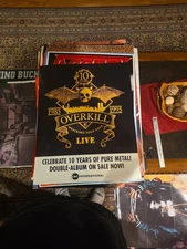 Overkill Wrecking Your Neck Live Orig CD/Album Release Promo Poster 24x30