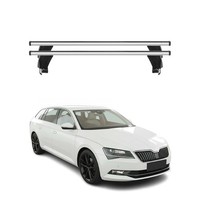 Menabo DachträGer FüR Skoda Superb Mk3 Kombi 2015-2019 Pre-Fl 50Kg Alu Silber 2X