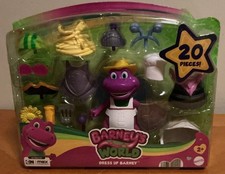 Fisher Price Mattel Barney s World Dress Up 20 Pc Set Ages 2 New In Sealed Pack