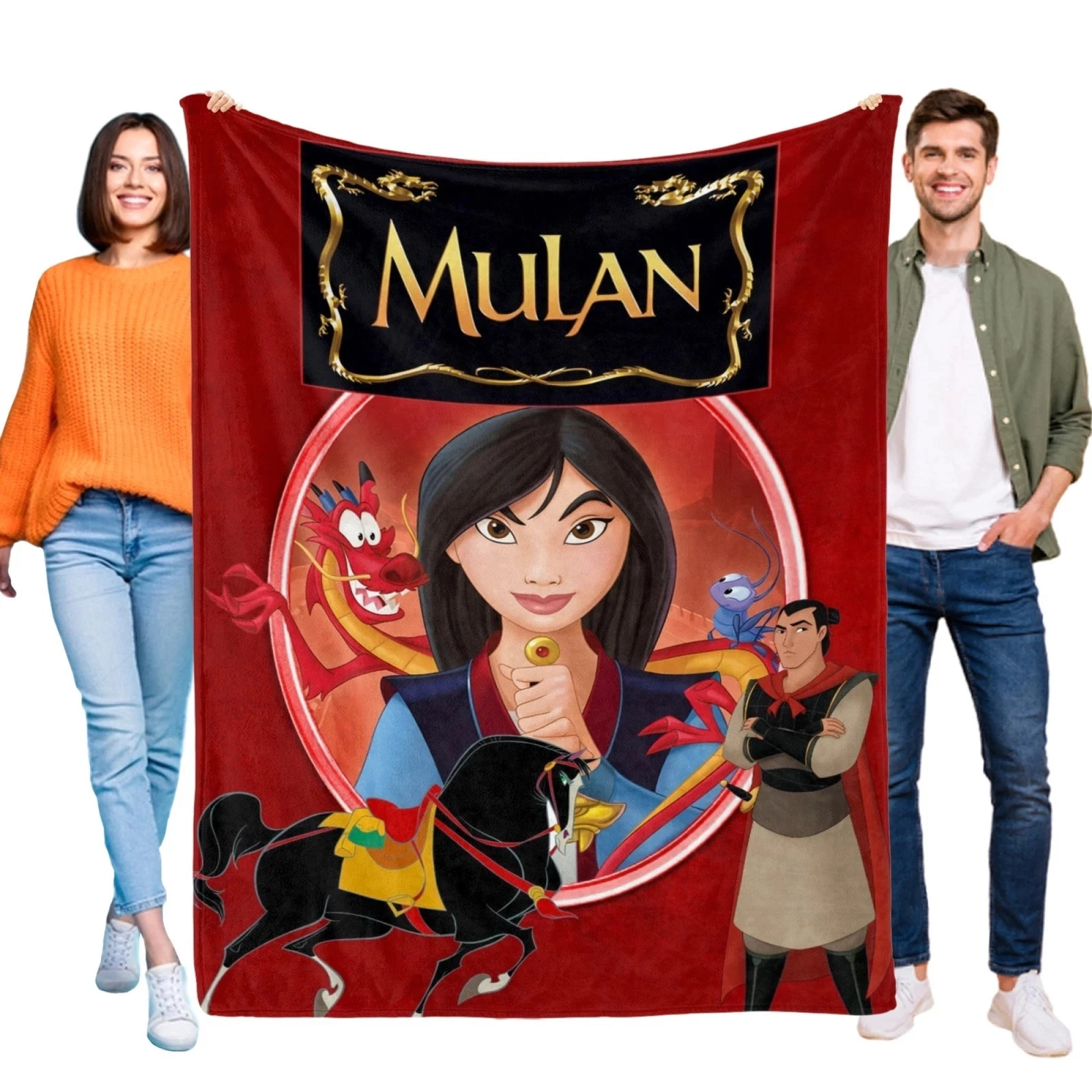 Mulan Blanket Disneyland Christmas Fleece Blanket