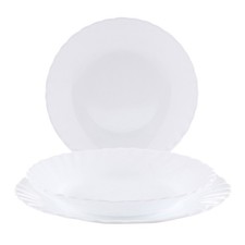 Piatti Fondi Opaline Bormioli Rocco - Set Da 6, Bianco, 23.5 Cm, Per Uso Quotidiano - Foto 2