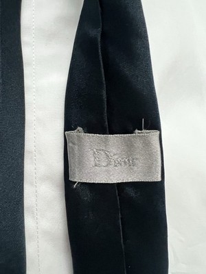 Vintage Dior Homme 4cm “5 Bees” Skinny Silk Tie – Hedi Slimane Era