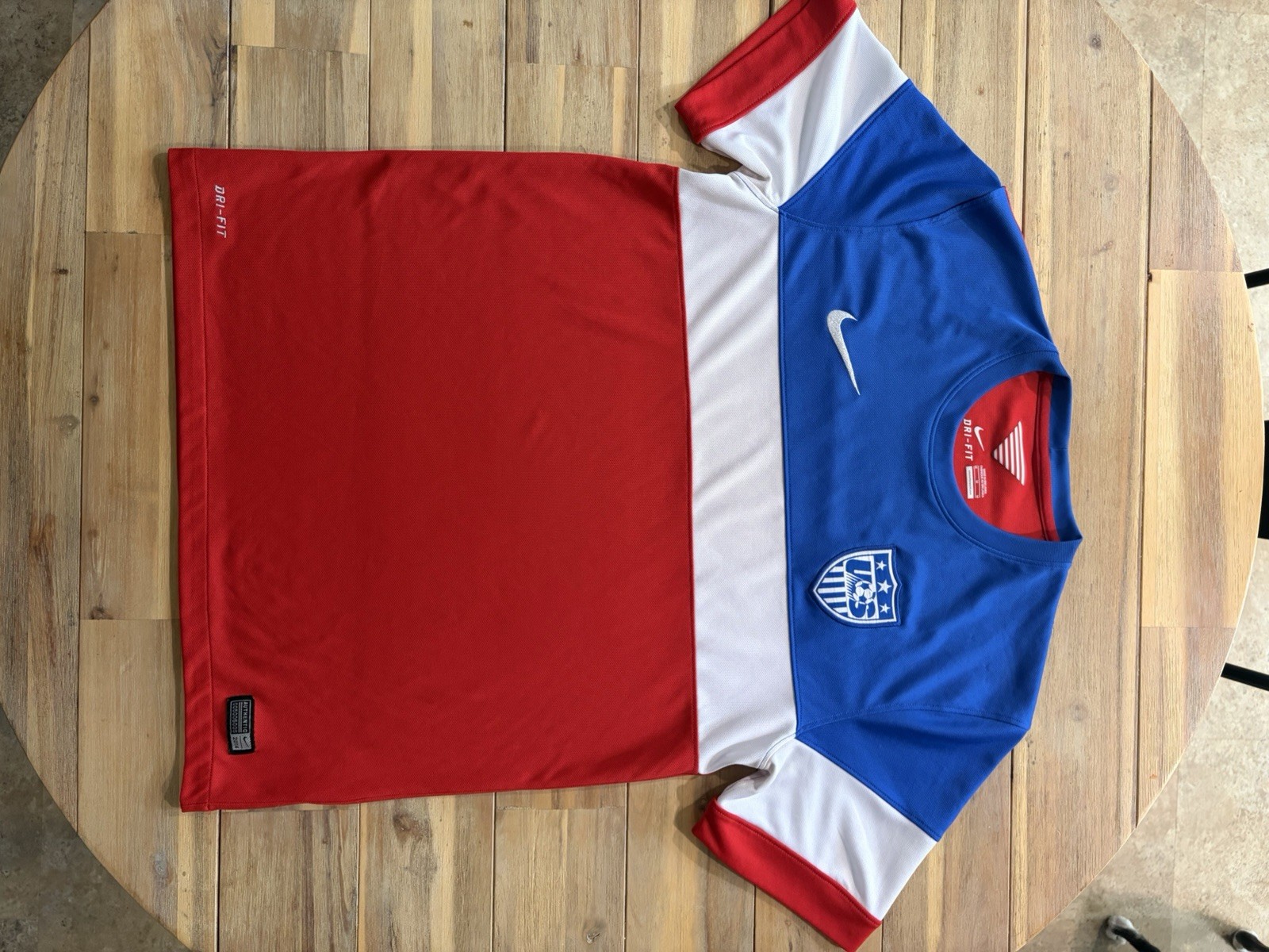 2014 FIFA World Cup Nike U.S. Soccer Dri-FIT Jersey 578026-657 Bomb Pop