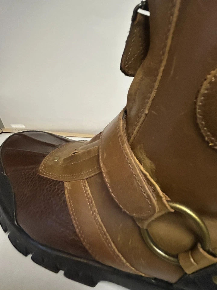 Botas Polo Ralph Lauren Conquest de cuero bruñido para hombre Foto 3 de 4