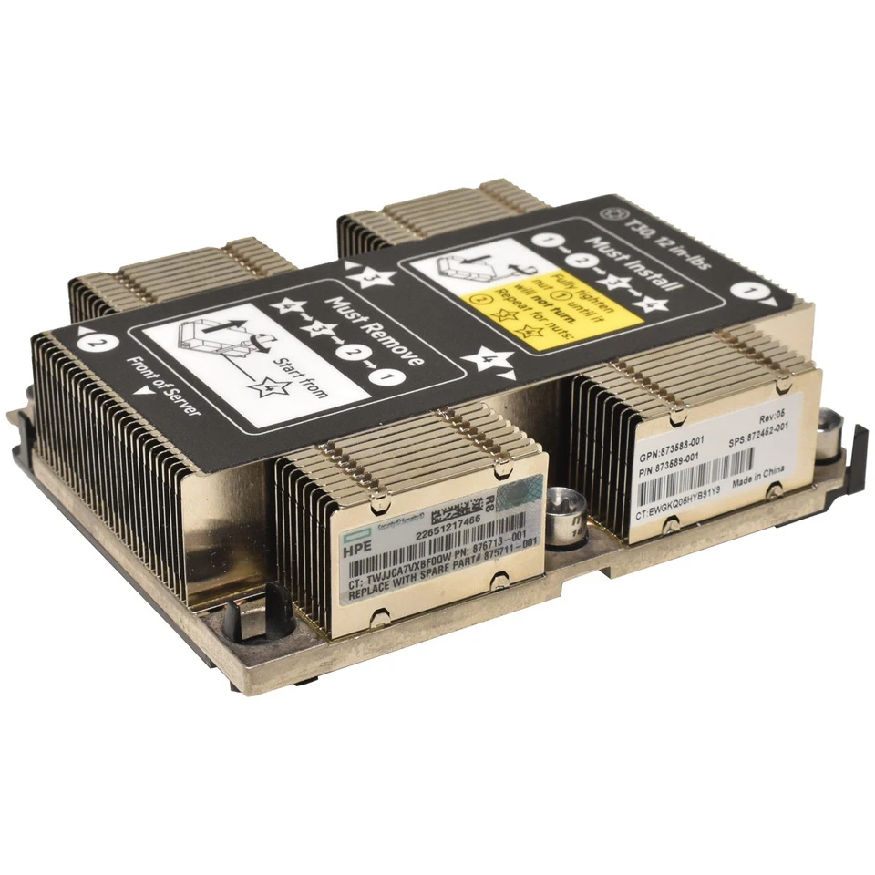 HP ProLiant DL360 Gen10 G10 CPU Heatsink Kühler 872452-001 873588-001 873589-001 - Bild 2 von 3