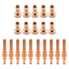 10Pcs 9-8212 Plasma Nozzle 10Pcs 9-8215 Plasma Electrode Fit for Thermal Dyna...