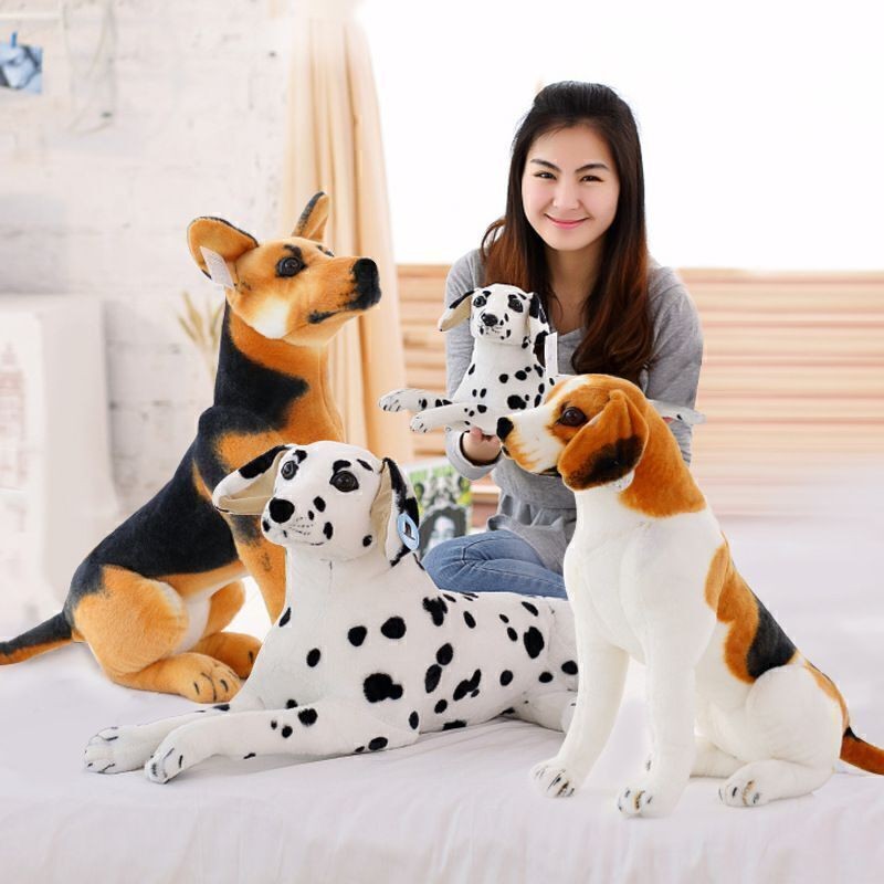 15.8" Animals Stuffed Realistic Dog Puppy Lifelike Dalmatian Plush Xmas