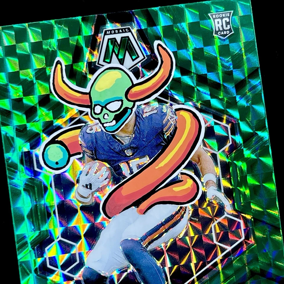 1/1  ROME ODUNZE RC 🔥 GREEN PRIZM ROOKIE SSP 🔥 NEW PENINI: ONE OF ONE ART - Image 4 of 4