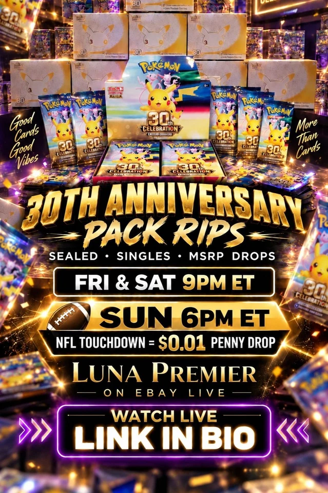 30th ANNIVERSARY PACKS & SEALED DROPS w/CIPHER