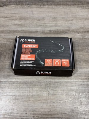 Super Brand Tools Superbit 360 Degree Screwdriver Extension Use On Any Drill