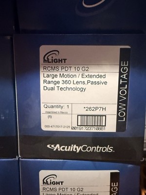 AcuityControls nLights Large Motion RCMS PDT 10 G2
