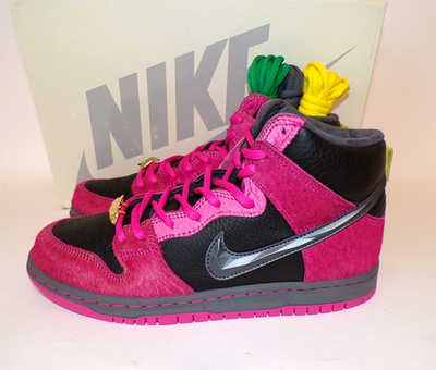 Run The Jewels x Nike Dunk SB High 4/20, Active Pink/Black, Men's