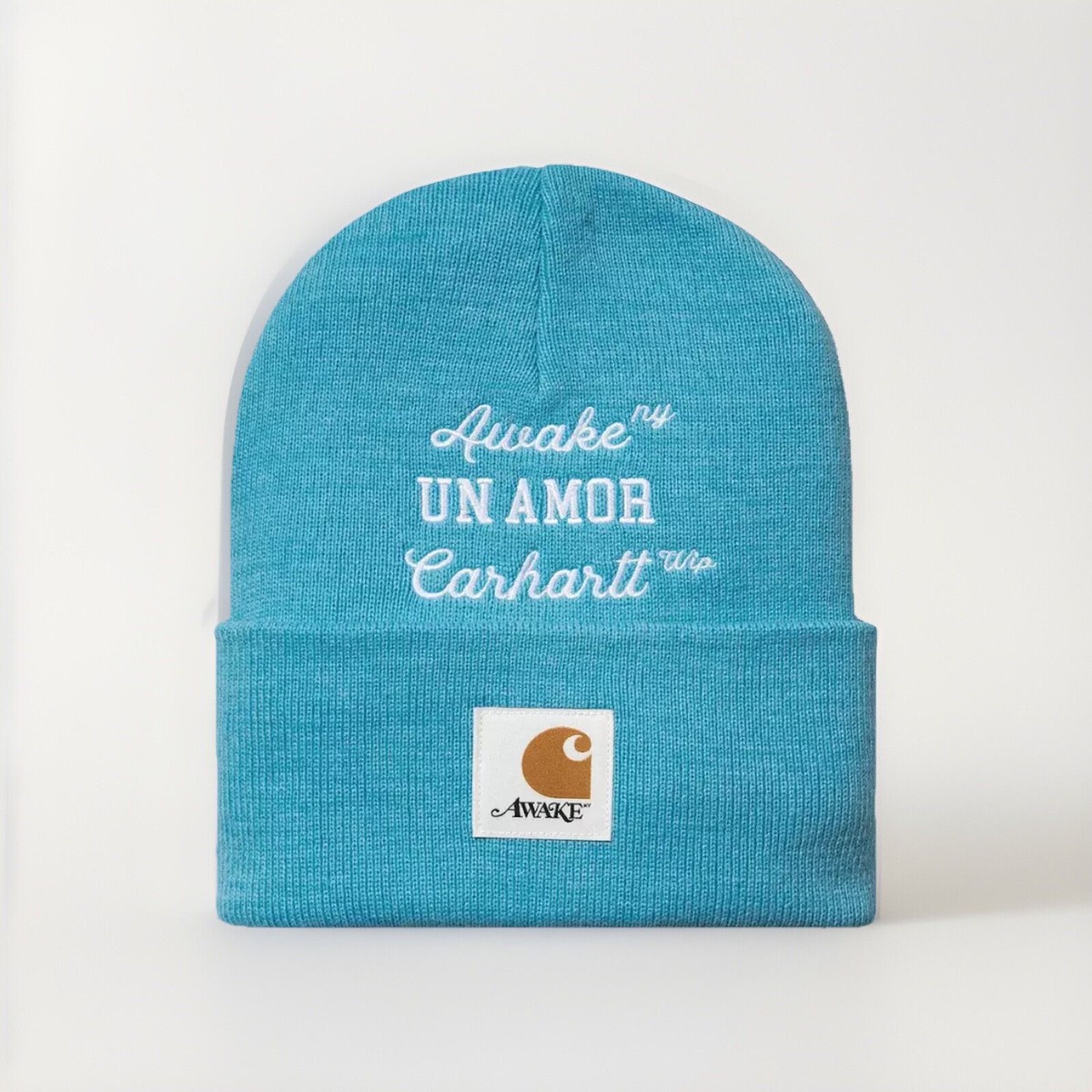 Carhartt WIP x Awake NY Un Amor Beanie I031531 Blue/White UK