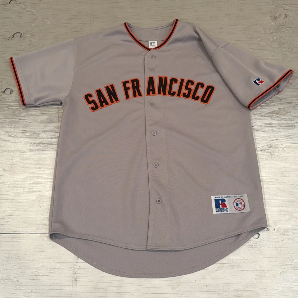 VTG 90s Russell Athletic MLB San Francisco Giants Baseball Away Sewn Jersey Sz M - Image 4 of 4
