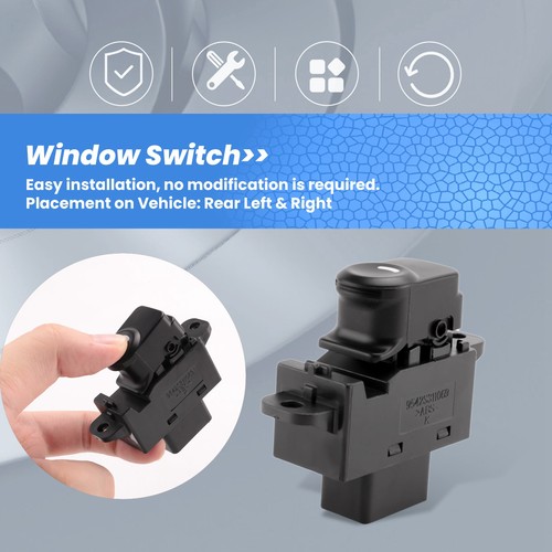 Interruptor elevalunas trasero derecho coche ACCENT 2011-2017 93588468 - Imagen 7 de 7