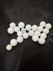 20 vintage white marbles mostly milk glass