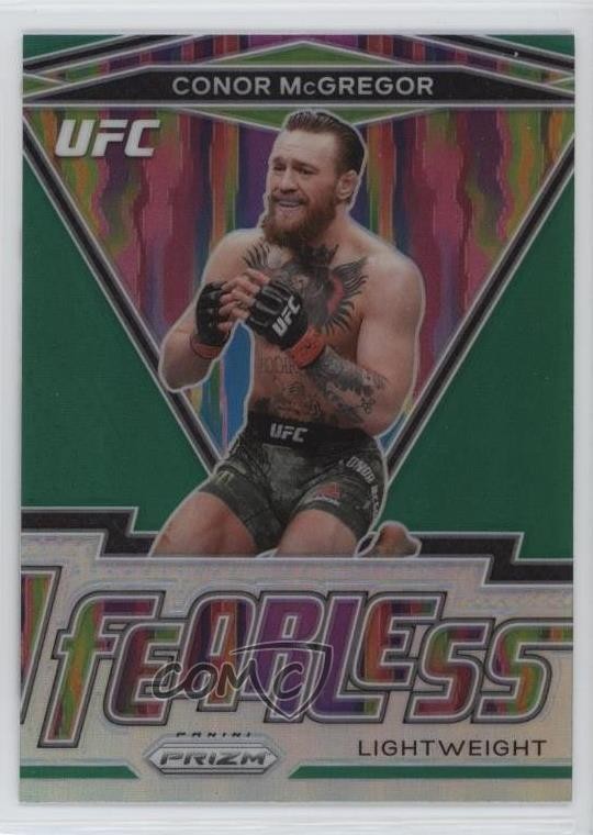 2021 Panini Prizm UFC Fearless Green Prizm Conor McGregor #1 2q0