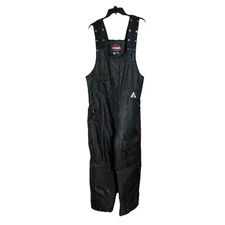 Duratrak Snow Bibs Mens L Black Thermolite Insulated Overalls Ski Snowboard Pant