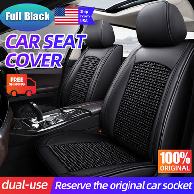 Breathable Leather Seat Cover Waterproof for Volkswagen VW Front & Rear Full Set