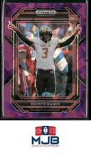 2023 Panini Prizm Draft Picks Deonte Banks Prizms Purple Ice #/149 #189
