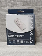Hampton Bay Universal 3-Speed Ceiling Fan Remote W/ Dimmer New Open Box