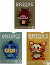 Micro Mini Building Blocks 3 Character Set 500 Pieces , Ages 14, Toys Gifts f