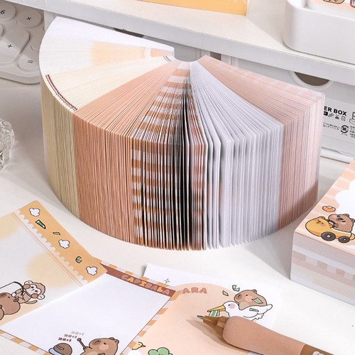 400PCS/Set Non Adhesive Note Paper Capybara DIY Scrapbook Paper Stationery - Picture 6 of 17