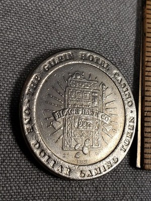 $1 CASINO GAMING TOKEN COIN - GILPIN HOTEL CASINO - BLACK HAWK COLORADO C56