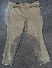 Pantalones de montar Ariat Breeches para mujer ecuestres 32R beige tostado