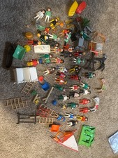 Geobra Playmobil Western Figures Cowboy Horse Lot Of Indian 70s 80s Vintage