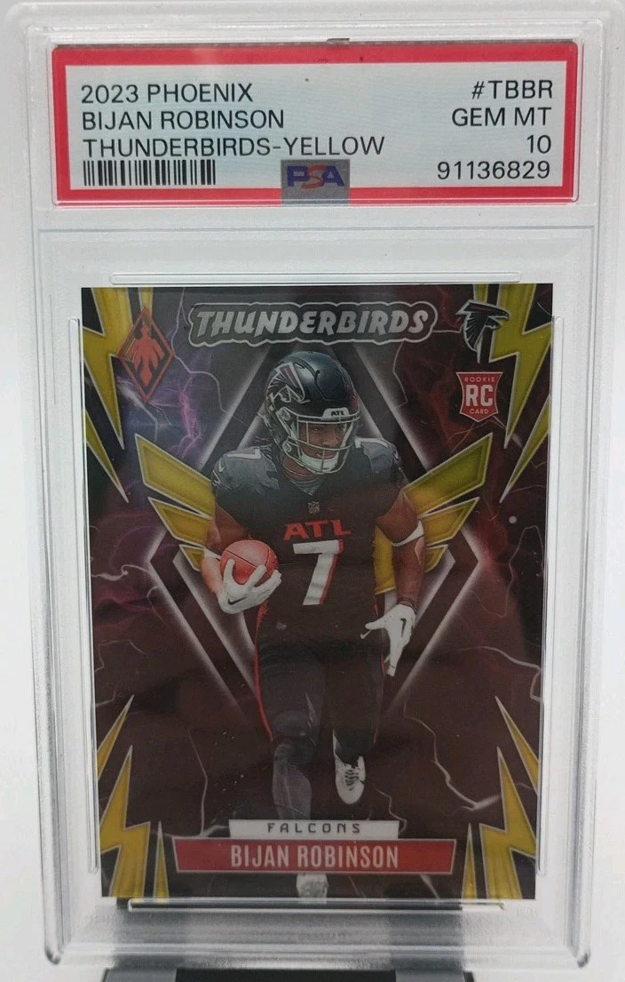 Bijan Robinson Panini Phoenix Thunderbirds #TBBR Yellow