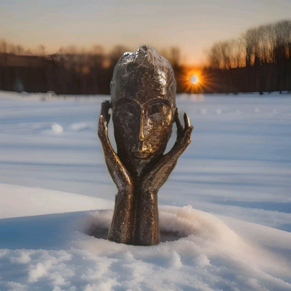 Decoración de cabeza contemporánea The Thinker Foto 2 de 4