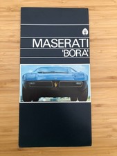 Vintage Original Maserati Bora 1970s US Dealership Catalogue Sales Brochure
