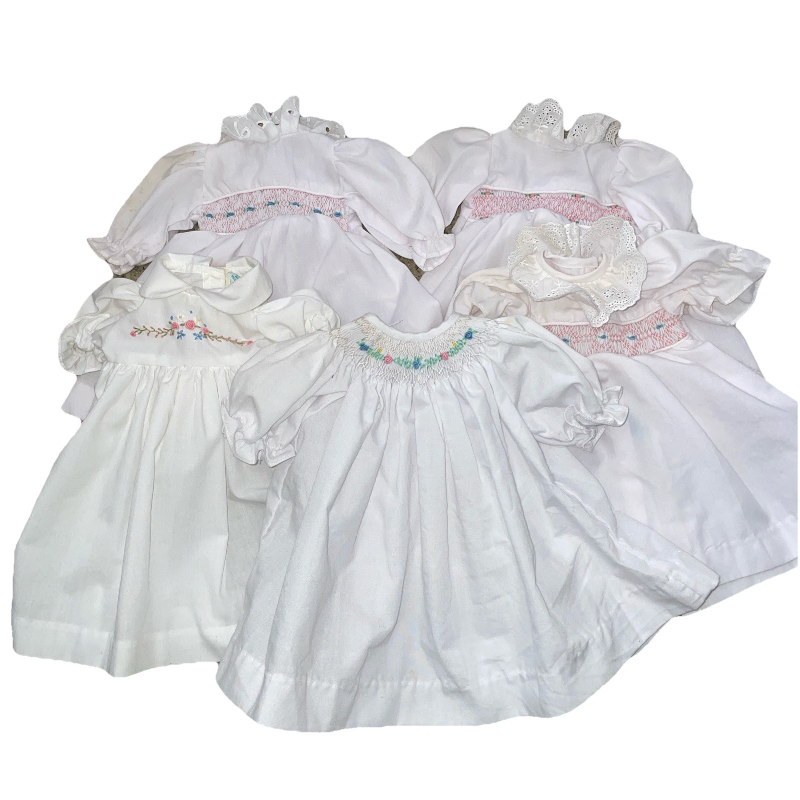 Lot, 14&rdquo; 16&rdquo; 18&rdquo; Smocked  Philippines  As Found
