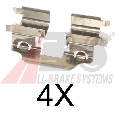 1773Q BREMSBELÄGE MONTAGESATZ UNTERLEGSCHEIBEN HINTEN ABS FÜR RENAULT MEGANE III,SCÉNIC III - Bild 2 von 5