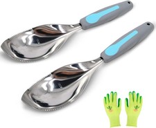 2Pack Garden Trowel, Stainless Steel Hand Sho...
