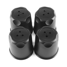 RTRHINOTUNING 4PCS 83mm Wheel Center Caps OD: 83mm 3.27in Black Car Wheel