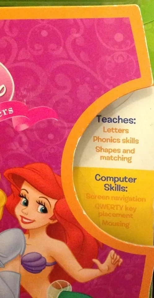 NEW Leap Frog Click Start Disney Princess Love of Letters Phonics Software Game - Image 2 of 3