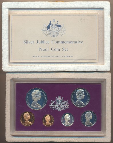 Australia: 1977 Queen Elizabeth II QEII Silver Jubilee Proof Set RAM Case
