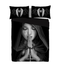 Anne Stokes Duvet Cover GOTH PRAYER Quilt Cover Bedding Decor Single Size Gift