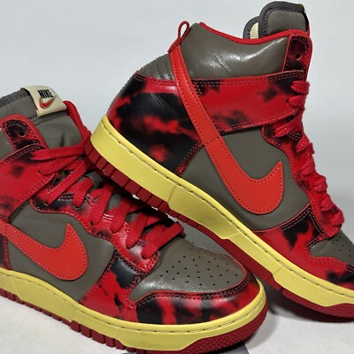 Worn Once! Nike Dunk High 1985 SP Acid Wash Uni Red UNLV 2021 DD9404-600 sz 6.5