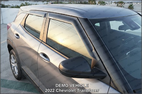 WINDOW VISORS for 2021 → 2025 Chevrolet TrailBlazer / DEFLECTOR RAIN GUARD SHADE - 第 4/6 張圖片