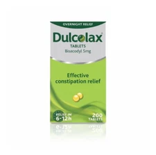 1 X Box Dulcolax Tablets Bisacodyl 5mg 200's For Effective Constipation Relief