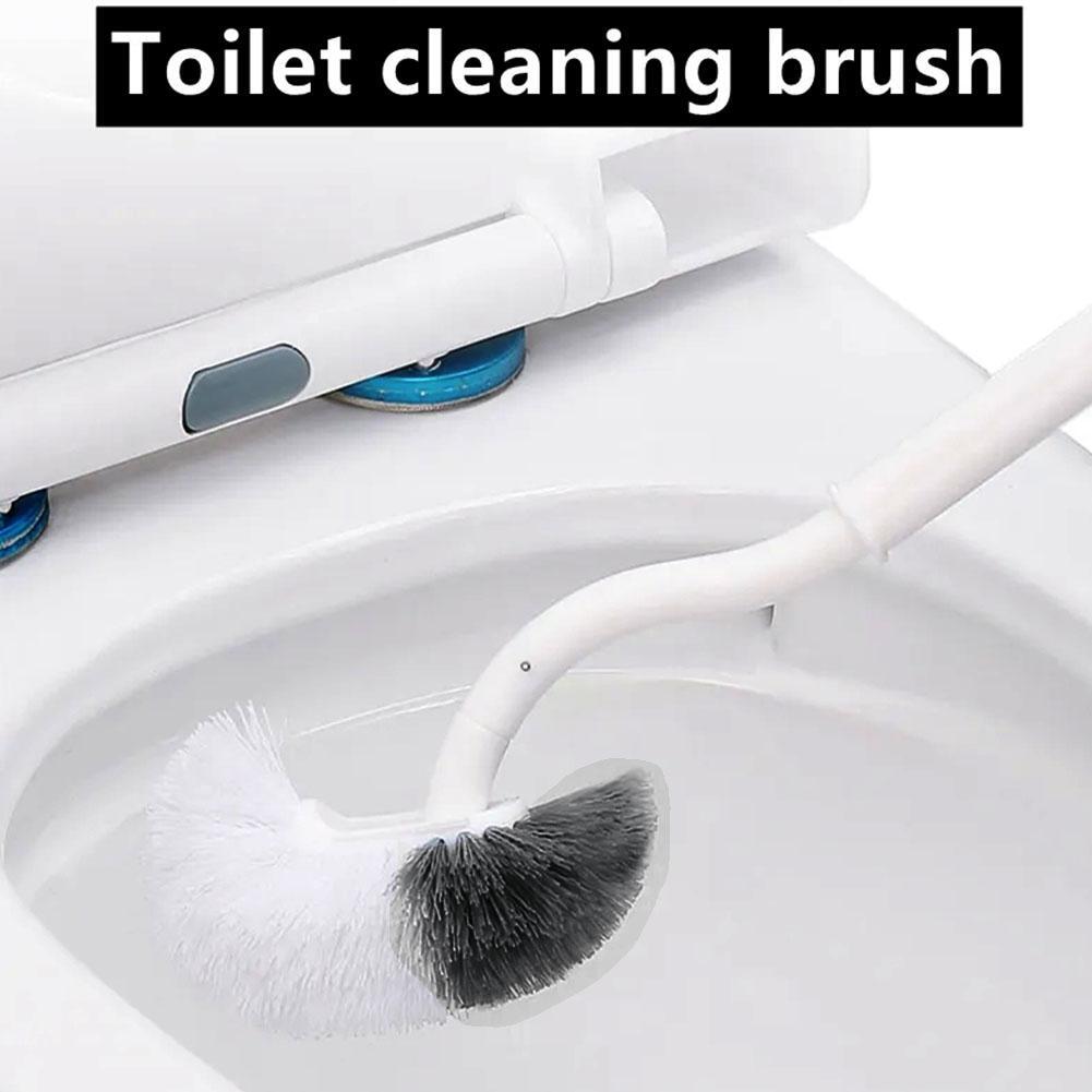 Curved Toilet Brush Long Handle Toilet Cleaning Brush Household Cleaning Tool \# - Picture 3 of 22