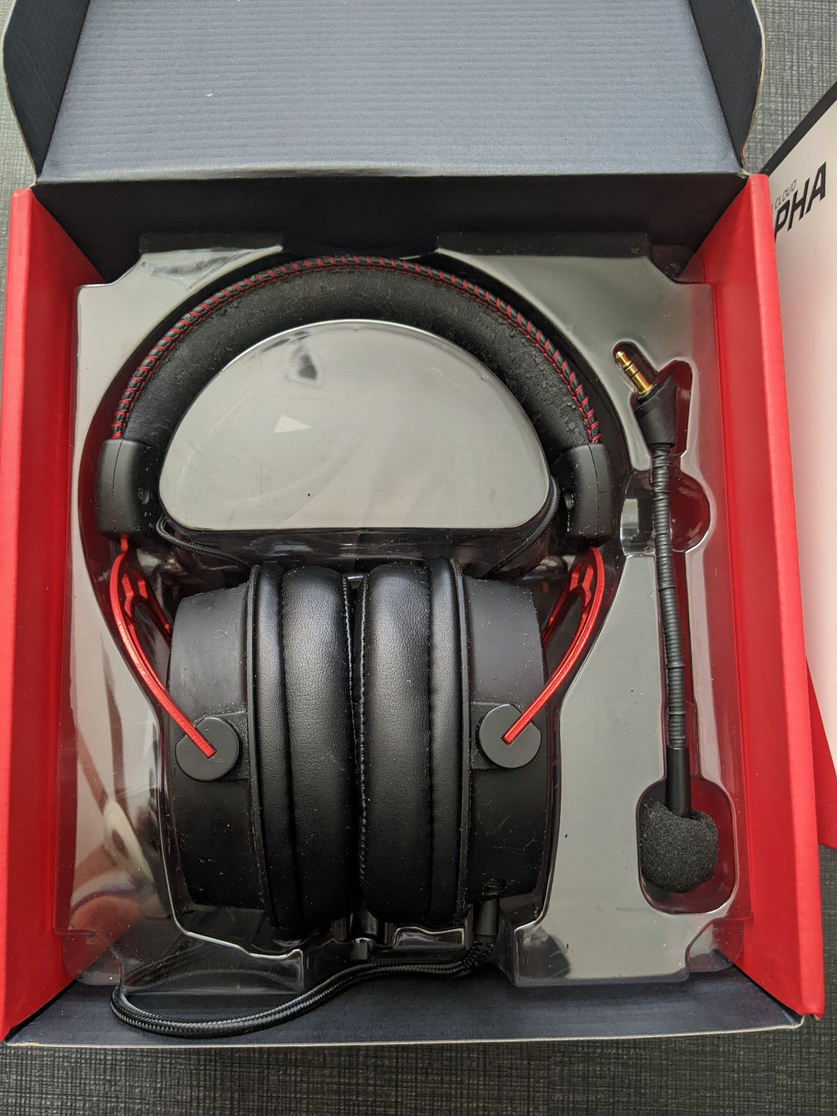 USED HyperX Cloud Alpha Wired  Gaming Headset - Black/Red