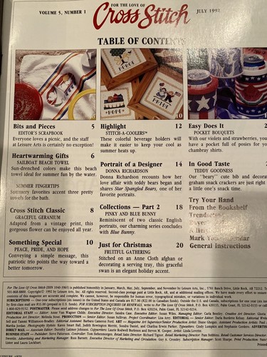 For the Love of Cross Stitch magazine 1992 Celebrate America Statue of Liberty - Picture 3 of 3