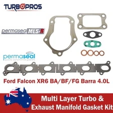 Permaseal Turbo Charger + Manifold Gasket Kit For Ford Falcon G6E, F6 Barra 4.0L