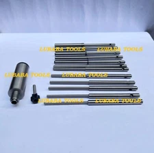 Black and Decker Top .375" Valve seat grinding pilot set of 12 pcs + holder 9/16